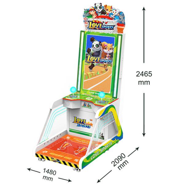 Amusement Sports Game Machine / Coin Pusher Video Game Treadmill