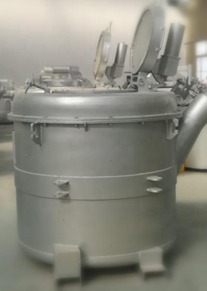 Aluminum Material Molten Aluminum Transfer Ladles With 1000KG Capacity ≤850C