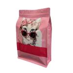 Customized Logo Eight Sided Seal Laminated Plastic Bag 40mic~250mic For Pet Food