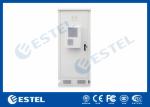 Three Layers Metal Outdoor Battery Street Cabinets Telecoms With Water Sensor