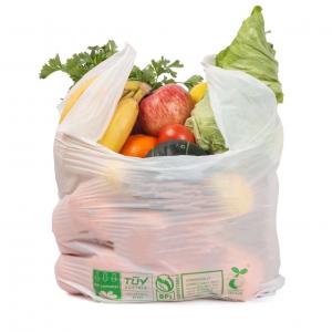 Wholesale Eco Friendly PLA 100% Biodegradable Plastic Shopping Bags T Shirt On Roll from china suppliers