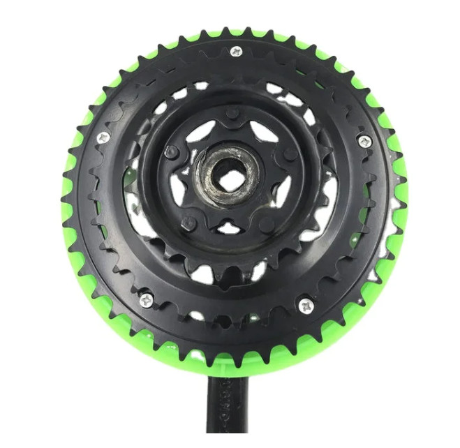 Green Mountain Bicycle Chainwheel Crank 3 Speed Crank Set 24 34 42 T 165MM