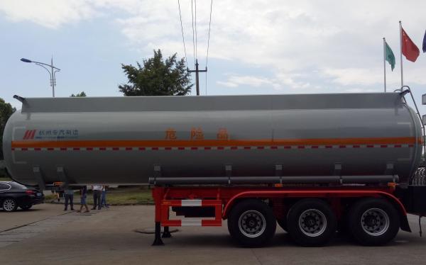 37m3 Oil Tank Truck For Anti - Corrossive Sodium Hydroxide Sulfuric Acid Nitric