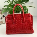 Authentic Crocodile Leather Women Top-handle Handbag Female Large Shoulder Bag