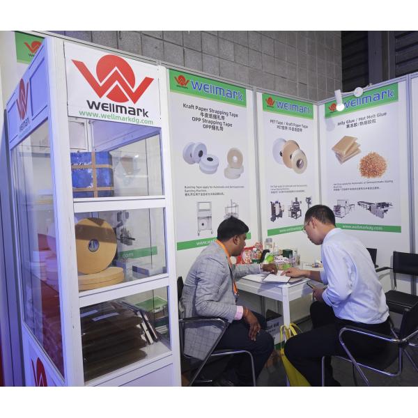 Self Adhesives 72mm Width Kraft Paper Tape For Carton Sealing