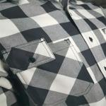 Yarn Dyed Twill FR Long Sleeve Button Down Shirts HRC2 Level 7.5oz