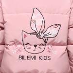 Wholesale Children'S Boutique 12M - 4T Pink Warm Down Outerwear Hooded Kids