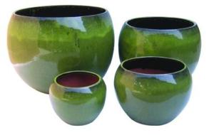 Wholesale Indoor Ceramic Terracotta Pots / Planters GW1206 Set 4 from china suppliers