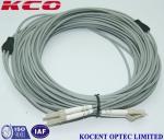 OM3 LC LC Duplex Fiber Optic Patch Cord / Armoured Fibre Optic Cable