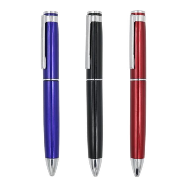 Metal Thick Barrel Ballpoint Pen Customized Logo 1.0mm Twist Type Business Ball