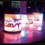 Advertising Cylindrical Flexible LED Display Screen Shopping Mall Led Display