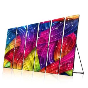 Wholesale P2 P2.5 P3 LED Poster Displays Flooring Standing Move LED Screen Outdoor Advertising 14bit from china suppliers