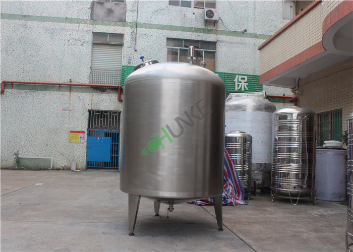 Customized Capacity SS304 Water Filter Housing Water Storage Tank For Food & Beverage Factory