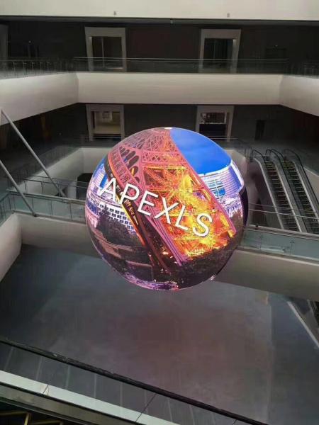 Quality Advertising Flexible LED Display Screen P10 Spherical Led Display 1R1G1B for sale