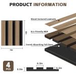 Wood Strip Sound Absorbing Panel For Studio Living Room Wall Decor Veneer MDF
