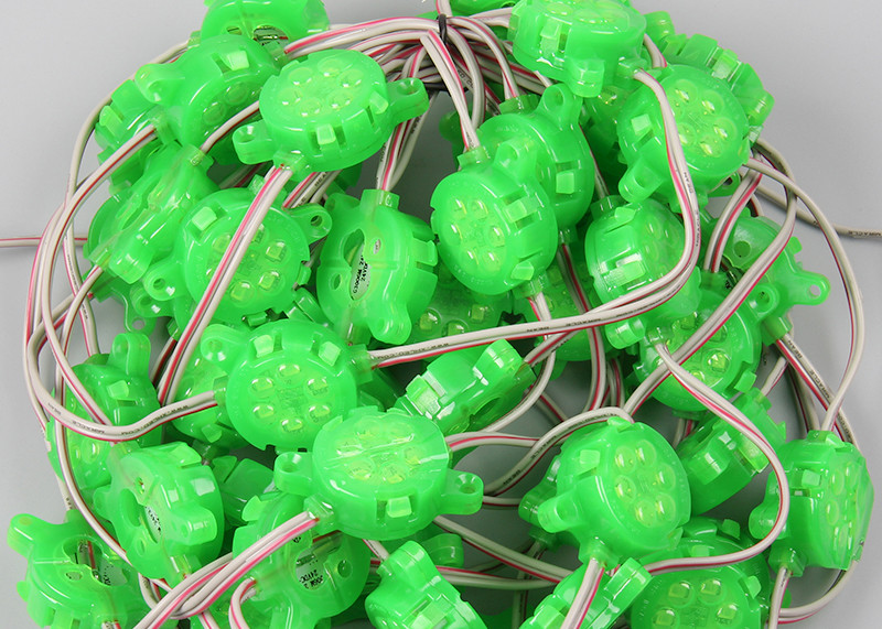 30mm Outdoor Green DC24V 0.6W IP67 Pixel Led Light XH6897 Controlling