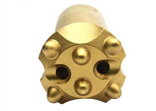 7 Buttons 32mm 34mm Cemented Carbide Tool Yellow Color Tungsten Tapered Button