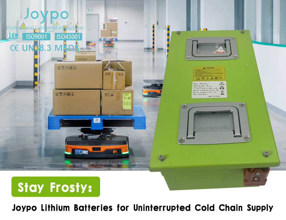 Joypo 48V Rechargeable Low Temperature Battery Reliable Power Supply For Cold Storage Facilities