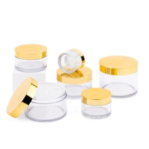 Wholesale 10ml-150ml Clear Plastic Round Cream Jar With Pressure Sensitive Gasket from china suppliers