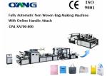 Non Woven Fabric Bag Making Machine For D Cut / T Shirt Bag / Box Bag / Shoes