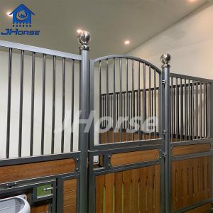 Wholesale Customizable European Horse Stalls Elegant Swing/Sliding Doors Steel Wood Materials with Powder Coated from china suppliers
