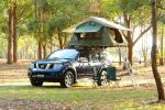 PU Coated 4x4 Off Road Roof Top Tent With 2M Extendable Aluminum Ladder