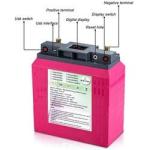 RV Marine Boat Rechargeable Lithium Ion Battery 12V Solar LiFEPO4 Battery 22ah