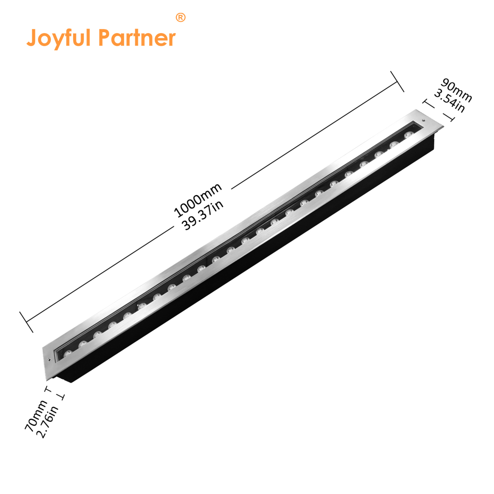 24W DC 24V LED Underground Light Waterproof Buried Recessed Deck Floor Lighting
