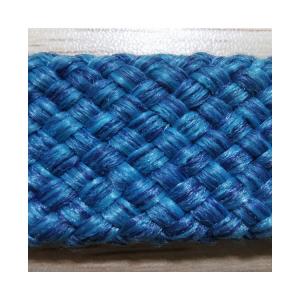 Wholesale Hollow Flat Rope blue mixed color 20mm for outdoor sofa usage from china suppliers