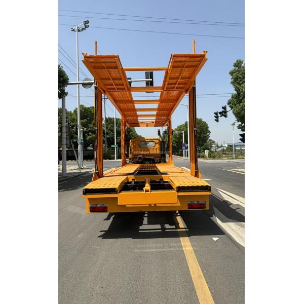 DFAC DongFeng Dollywood Three-bit Plate Double-deck Vehicle Transporter One Tow Three One Tow Four Flatbed Truck