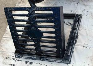 Wholesale Black Heavy Duty Drain Grate Cover , Cast Iron Channel Gully Gratings from china suppliers