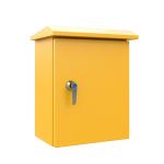 Yellow Steel Electrical Enclosure Outdoor Power Supply Cable Distribution Box