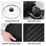 230V 2 in 1 Multi-function 2200W Cast Aluminum Non-stick Cooking Pan Grill With