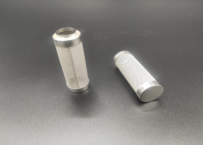 Rimmed 2mm 635mesh Stainless Steel Wire Mesh Tube Cylinder Filters