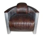 1-2-3 Seater Vintage Aviator Leather Couch Sofa