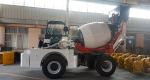 Mobile Self Loading 1cbm Concrete Boom Pump Mixer Truck