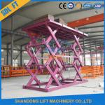 Stationary Scissor Lift Platforms For Cargo Warehouse