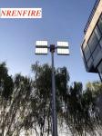 9m vertical pneumatic telescopic mast lighting tower 1200W LED flood lights/