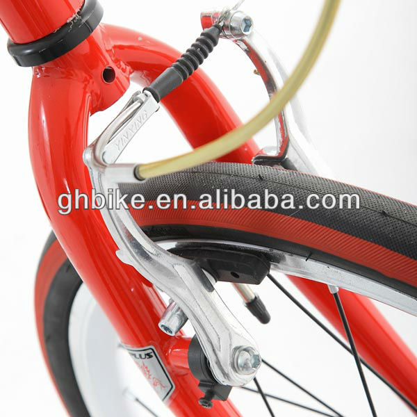 CPSC Certificate 20 Inch Red Color Folding Frame Foldable Bicycle with 26*2.125 Tires