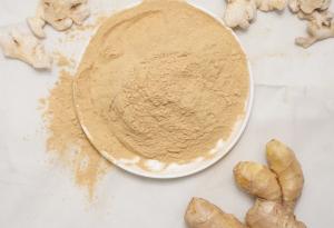 China Yellow Pure Dehydrated Food , Air Dried Ginger Powder Baked Processing Type on sale