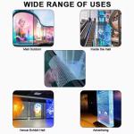 Flexible Glass Curtain Wall LED Film Screen High Transparency 85% Lightweight