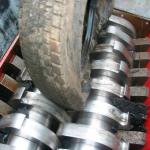 JWELL Low Noise 2000kg/h Tyre Recycling Two Shaft Plastic Film Shredder