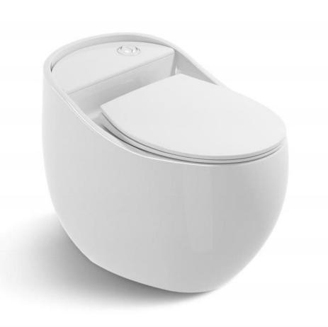 Upgrade Your Bathroom with Elegance One Piece Dual-Flush Gold Ceramic WC Toilet Bowl
