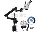 Binocular Stereo Zoom Microscope 110mm Working Distance With Magnification 7X -