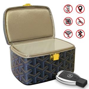 Wholesale Blue Faraday Cage Key Box Anti Theft Keyless Cell Phone Use Anti Tracking from china suppliers