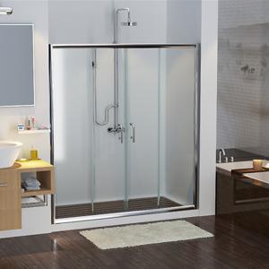 Wholesale Semi Frame Tempered Glass Shower Screen Single Panel Slide from china suppliers