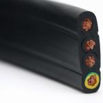 Flat Traveling Crane Cable 4Core, 10sqmm 450/750V, ECHU Cable, Traveling