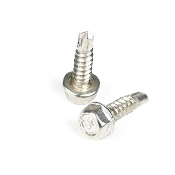 100% QC Tested Stainless Steel Hex Head Self-Drilling Screws for Steel