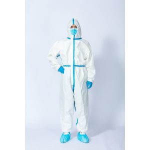 Wholesale Chemical Disposable Microporous Coverall Protective Hooded from china suppliers