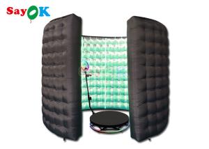 Wholesale Custom Black Inflatable Photo Booth Party Events Blow Up Led 360 Photo Booth Enclosure from china suppliers